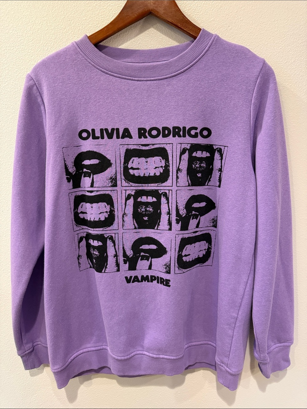 Olivia Rodrigo Lavender Vampire Graphic Sweatshirt